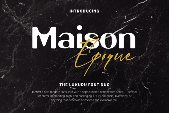 Maison Époque Duo: A Versatile Display Font for Crafters